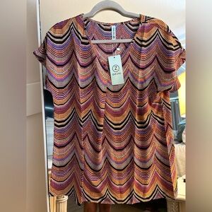 NEW QUEZHU Blouses Elegant V Neck Chiffon Blouse Top Shirt S